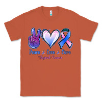 Copper Peace Love Cure Thyroid Cancer Classic Tee - Jasminsmagicworld