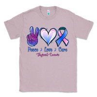 Lilac Peace Love Cure Thyroid Cancer Classic Tee - Jasminsmagicworld