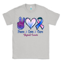 Moon Dust Peace Love Cure Thyroid Cancer Classic Tee - Jasminsmagicworld