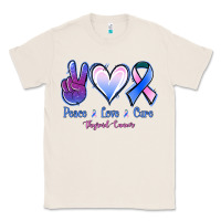 Natural Peace Love Cure Thyroid Cancer Classic Tee - Jasminsmagicworld