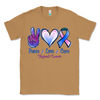 Toasted Coconut Peace Love Cure Thyroid Cancer Classic Tee - Jasminsmagicworld