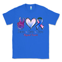 True Royal Peace Love Cure Thyroid Cancer Classic Tee - Jasminsmagicworld