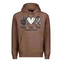 Chestnut Peace Love Cure Carcinoid Cancer Premium Hoodie - Jasminsmagicworld