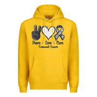 Lemon Peace Love Cure Carcinoid Cancer Premium Hoodie - Jasminsmagicworld