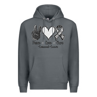 Rock Peace Love Cure Carcinoid Cancer Premium Hoodie - Jasminsmagicworld