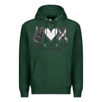 Sports Green Peace Love Cure Carcinoid Cancer Premium Hoodie - Jasminsmagicworld