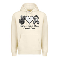 Tofu Peace Love Cure Carcinoid Cancer Premium Hoodie - Jasminsmagicworld