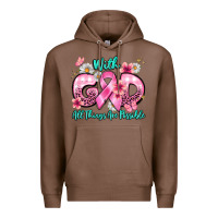 Chestnut with god all things are possible Premium Hoodie - BarkalooDesign