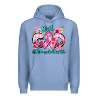 Colony Blue with god all things are possible Premium Hoodie - BarkalooDesign