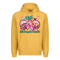 Mustard with god all things are possible Premium Hoodie - BarkalooDesign