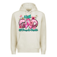 Oatmeal Heather with god all things are possible Premium Hoodie - BarkalooDesign