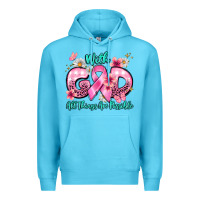 Ocean Blue with god all things are possible Premium Hoodie - BarkalooDesign