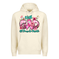 Sandshell with god all things are possible Premium Hoodie - BarkalooDesign