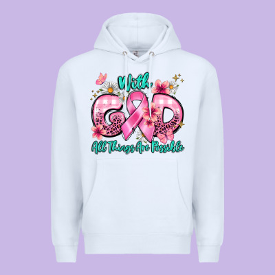 With God All Things Are Possible Premium Hoodie Designed By Barkaloodesign