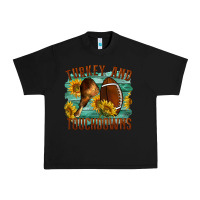 Black Turkey And Touchdowns Urban Heavy Tee - LillyAllenDesigns