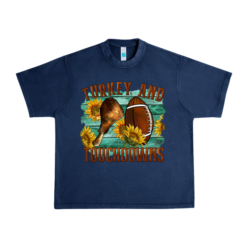 Turkey And Touchdowns Urban Heavy Tee by LillyAllenDesigns | Teevron