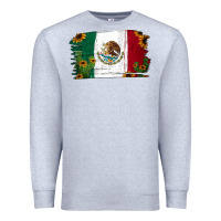 Heather Grey cactus sunflower mexican flag Premium Sweatshirt - Jasminsmagicworld