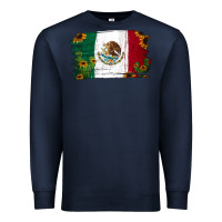 Navy cactus sunflower mexican flag Premium Sweatshirt - Jasminsmagicworld