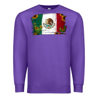 Purple cactus sunflower mexican flag Premium Sweatshirt - Jasminsmagicworld