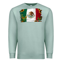 Seafoam cactus sunflower mexican flag Premium Sweatshirt - Jasminsmagicworld