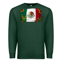 Cactus Sunflower Mexican Flag Premium Sweatshirt | Teevron