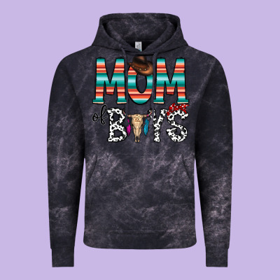 Mom Of Boys Vintage Hoodie Designed By Cowhidedigitalart