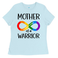 Baby Blue Mother Of Warrior Ladies Tee - CowhideDigitalArt