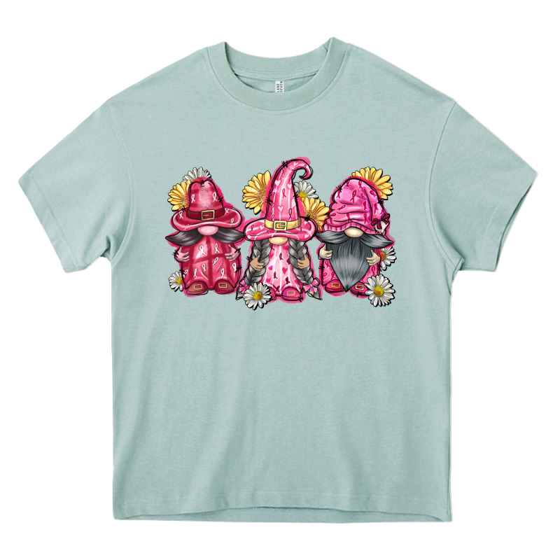 Breast Cancer Gnomes Heavy Core Tee by FaDigitalArtStudio | Teevron