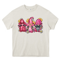 Cream breast cancer gnomes Heavy Core Tee - FaDigitalArtStudio