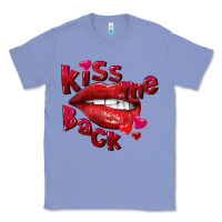 Colony Blue Kiss me back Valentine's Day Classic Tee - FaDigitalArtStudio