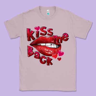 Kiss Me Back Valentine's Day Classic Tee Designed By Fadigitalartstudio
