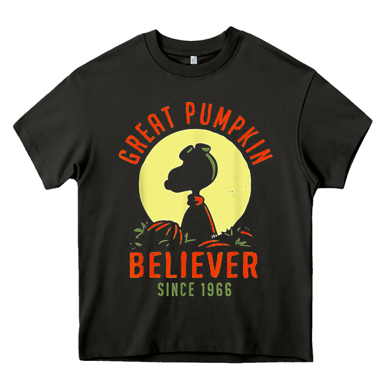 Peanuts, Great Pumpkin Believer Since 1966 Halloween Heavy Core Tee by maiPhamDesign | Teevron