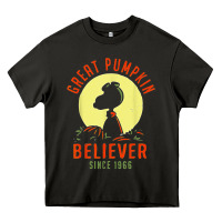 Peanuts, Great Pumpkin Believer Since 1966 Halloween Heavy Core Tee | Teevron