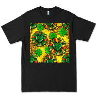 Black St. Patrick's sunflower seamless pattern Premium Tee - BundleAndBundleShop