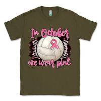 Army Green in october we wear pink volleyball Classic Tee - BarkalooDesign