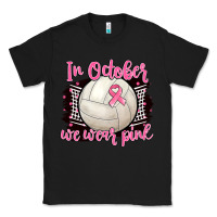 Black in october we wear pink volleyball Classic Tee - BarkalooDesign