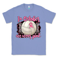 Colony Blue in october we wear pink volleyball Classic Tee - BarkalooDesign