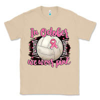 Mushroom in october we wear pink volleyball Classic Tee - BarkalooDesign