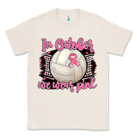 Natural in october we wear pink volleyball Classic Tee - BarkalooDesign