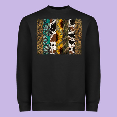 Western Brushstroke Heavyweight Sweatshirt Designed By Jasminsmagicworld