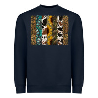 Navy Western Brushstroke Heavyweight Sweatshirt - Jasminsmagicworld