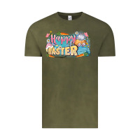 Vintage Olive Happy Easter Vintage Tee - LillyAllenDesigns