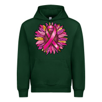 Forest Green breast cancer sunflower Urban Hoodie - RanaPortraitStore