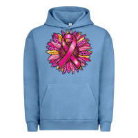 Pigment Pebble Blue breast cancer sunflower Urban Hoodie - RanaPortraitStore