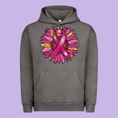 Breast Cancer Sunflower Urban Hoodie Designed By Ranaportraitstore