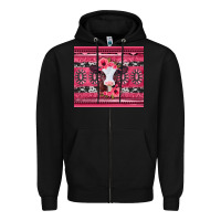 Black pink gemstone baby calf western valentines day Zipper Hoodie - Jasminsmagicworld