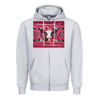 Heather Grey pink gemstone baby calf western valentines day Zipper Hoodie - Jasminsmagicworld