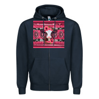 Navy pink gemstone baby calf western valentines day Zipper Hoodie - Jasminsmagicworld