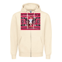 Sandshell pink gemstone baby calf western valentines day Zipper Hoodie - Jasminsmagicworld
