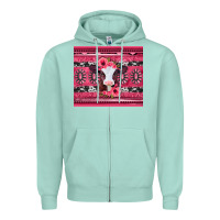 Seafoam pink gemstone baby calf western valentines day Zipper Hoodie - Jasminsmagicworld